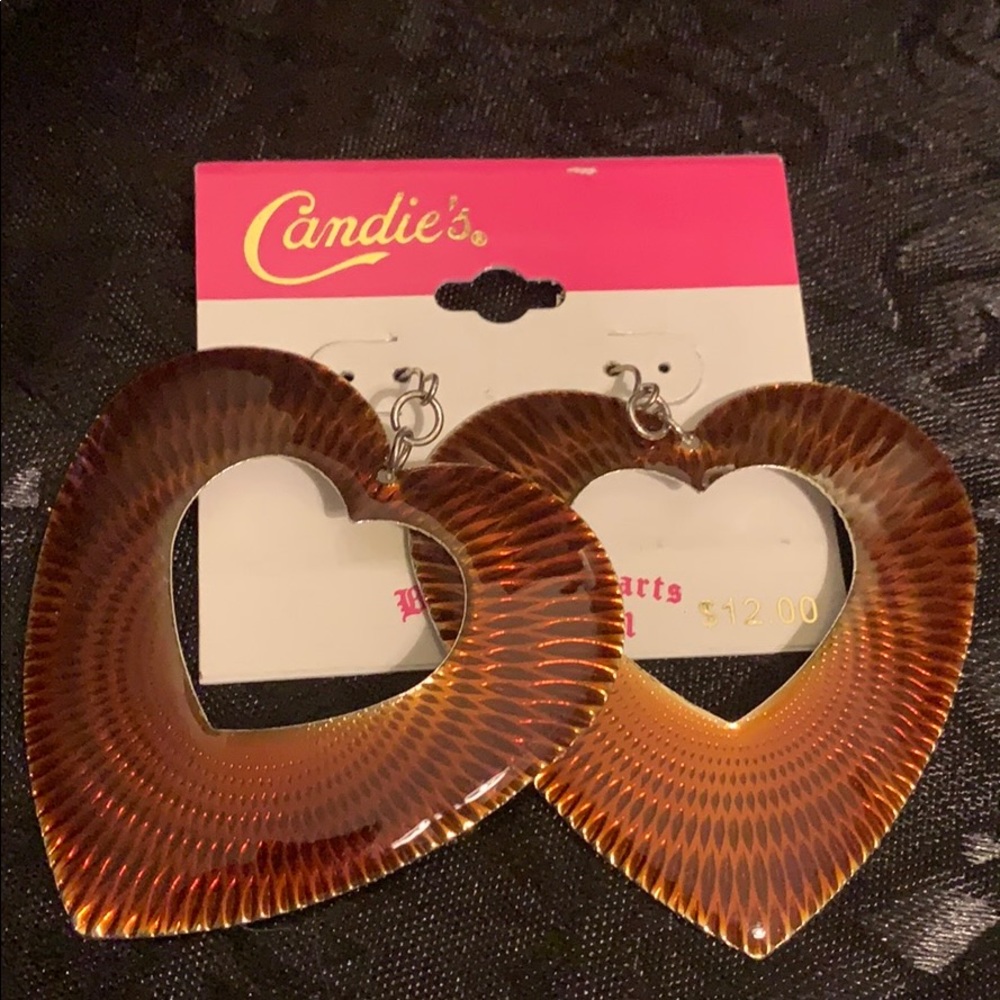 Candies heart earrings